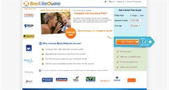 Desktop Screenshot of bestlifequote.uk.com