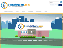 Tablet Screenshot of bestlifequote.com